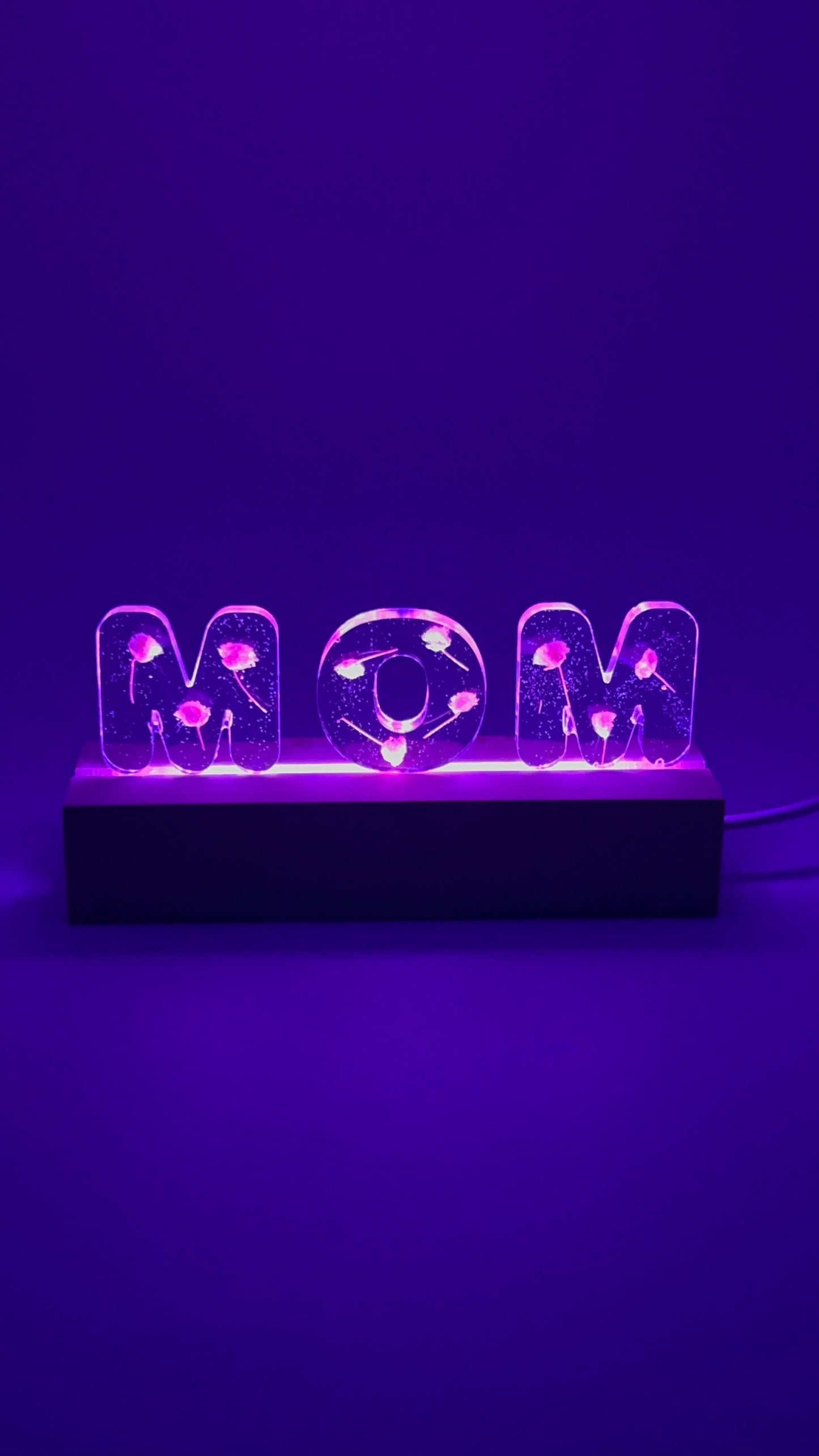 MOM Lamp, Mother’s Day, Night Lamp, LED, Gift, Personalize Lamp