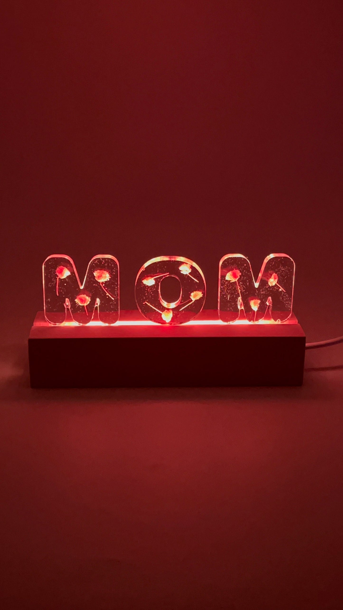 MOM Lamp, Mother’s Day, Night Lamp, LED, Gift, Personalize Lamp