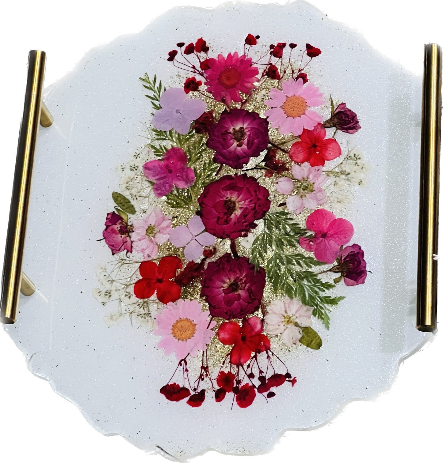 Resin Floral Tray - Round