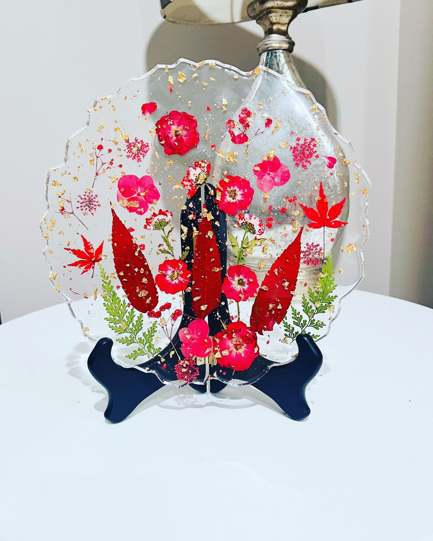 Resin Floral Tray - Round