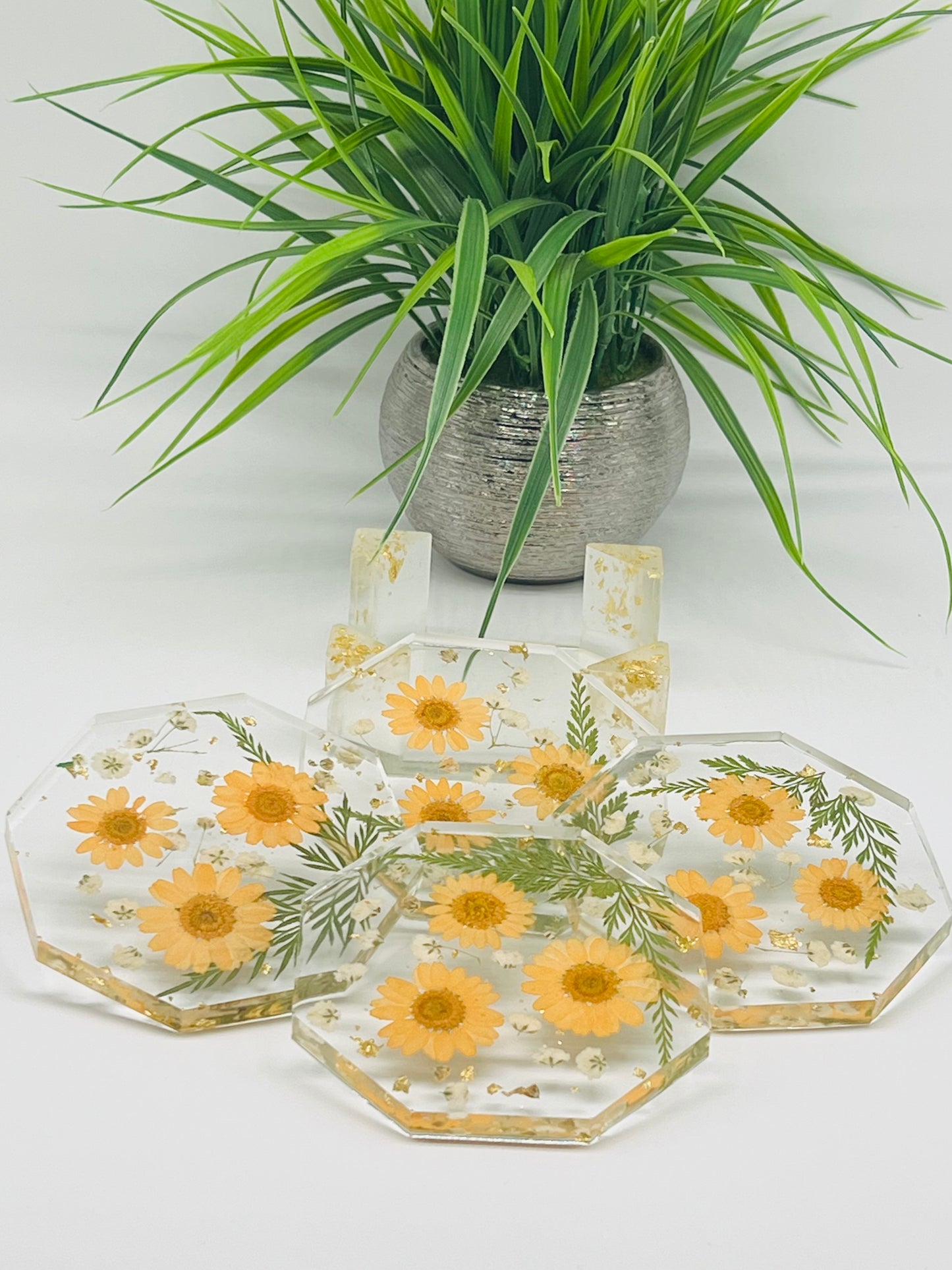 Floral Coaster Set