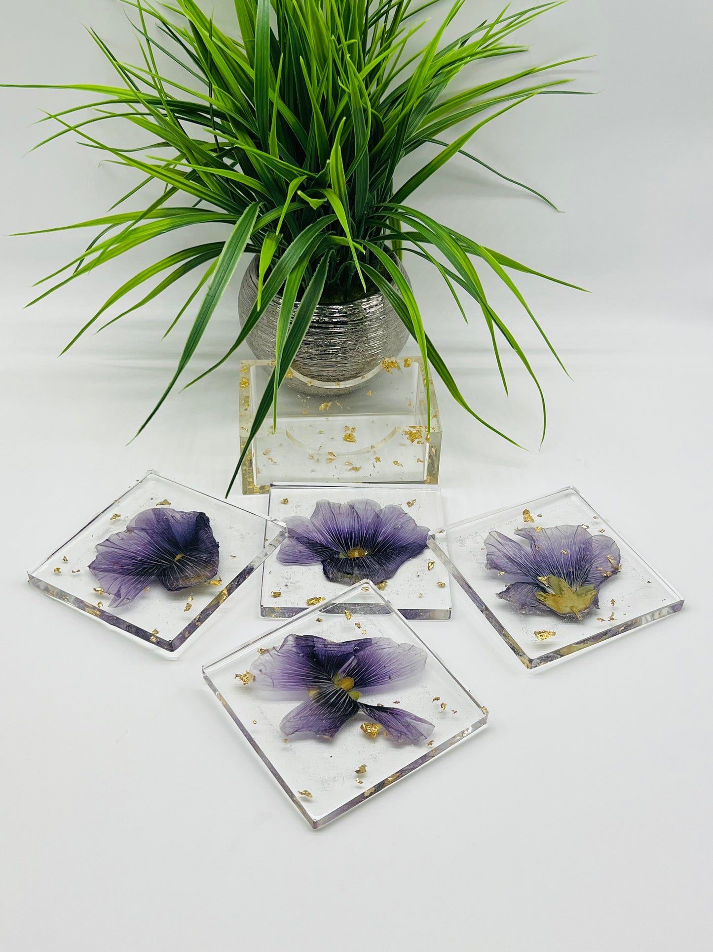 Floral Coaster Set