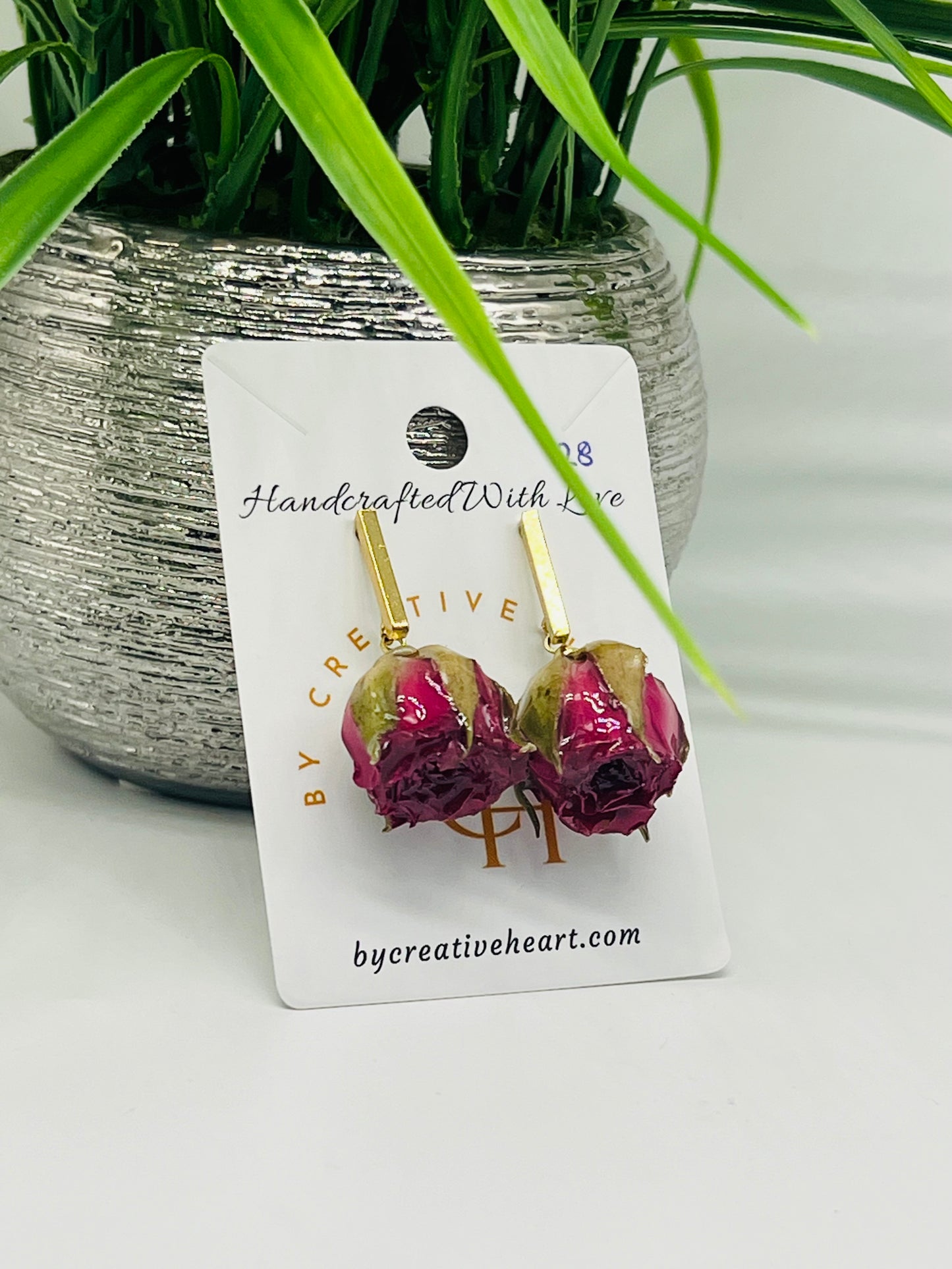 Botanical Earrings - Rose