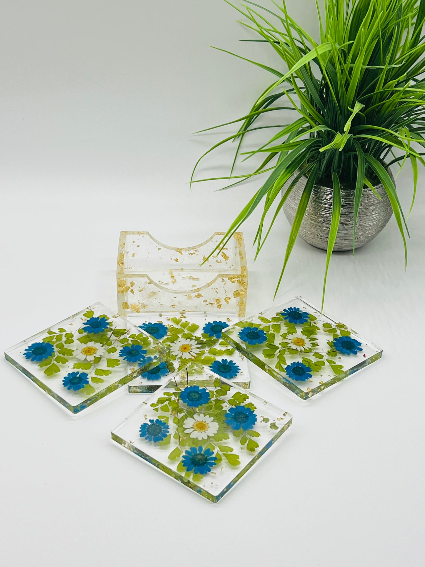 Floral Coaster Set