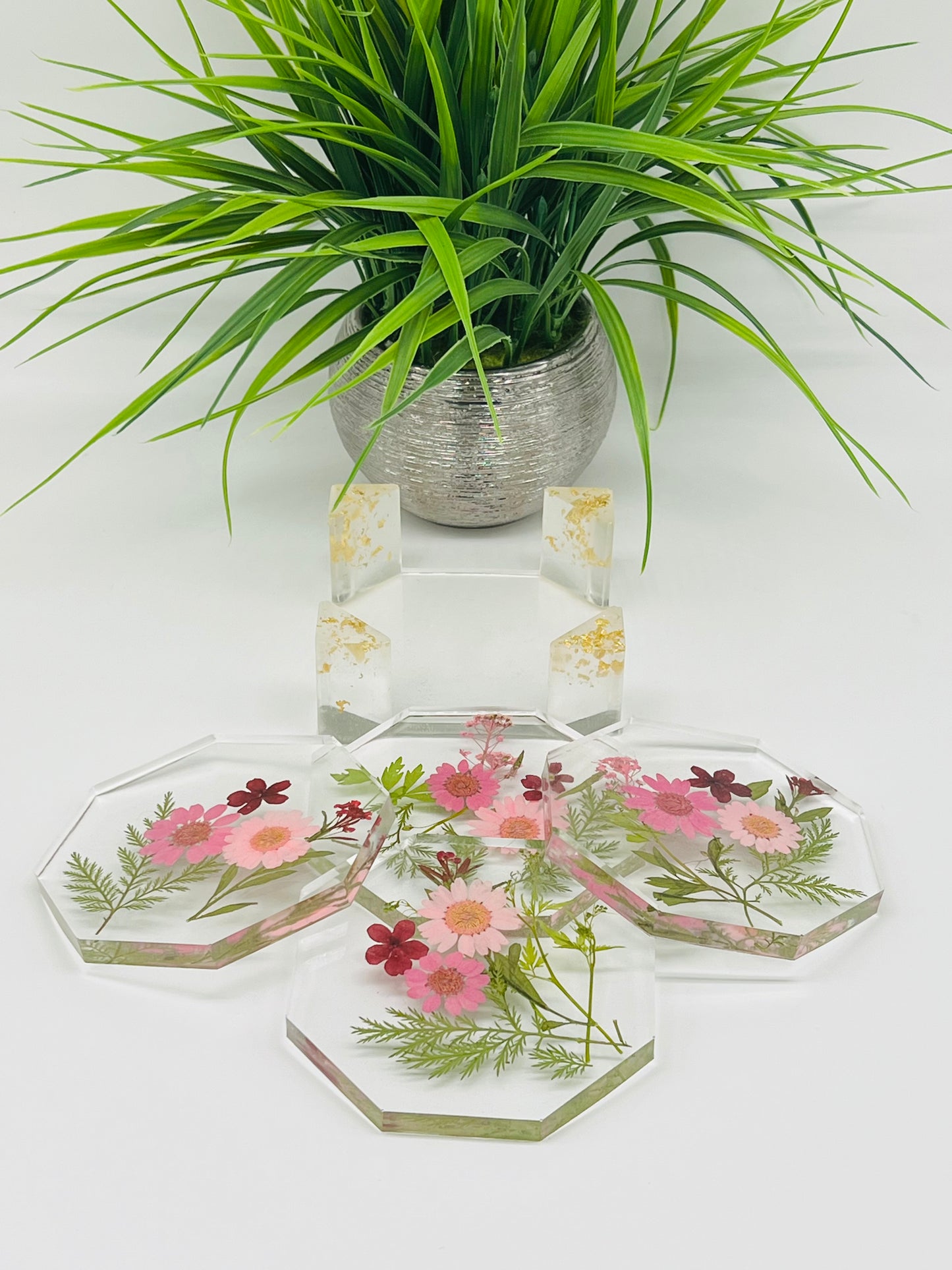 Floral Coaster Set