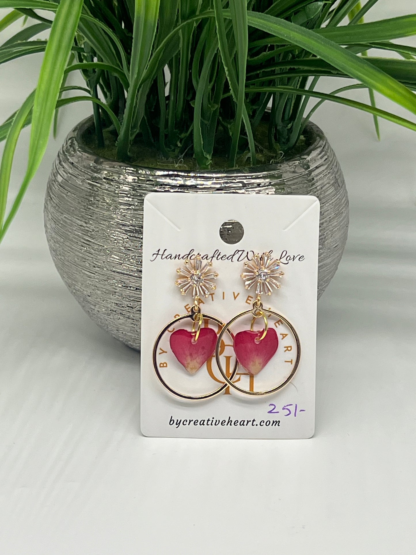 Botanical Earrings - Rose