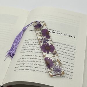 Floral Resin Bookmark